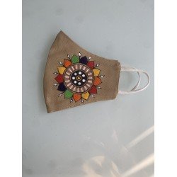 HAND PAINTED 100% COTTON FACE MASK HAND PAINTED 100% COTTON FACE MASK
